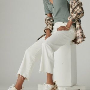 NWOT Zara straight white ankle length jeans 6/28